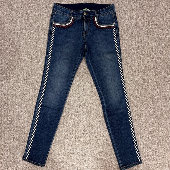 Stella McCartney embroidered denim jeans 26 - Picture 2 of 7